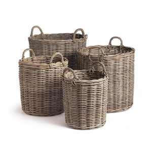 NORMANDY ROUND BASKETS, SET OF 4