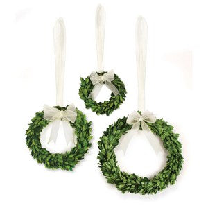 BOXWOOD WREATHS, SET OF 3