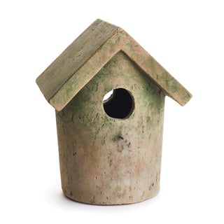 WEATHERED GARDEN DECORATIVE BIRD HOUSE LARGE