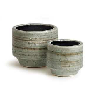 FERRIS FOOTED POTS, SET OF 2