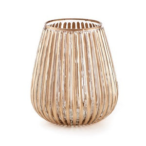 RIBBED GLASS LUMINARY 6"