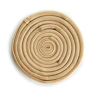 CANE RATTAN COASTERS, SET OF 4