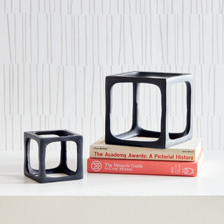 CUBIST SCULPTURES, SET OF 2