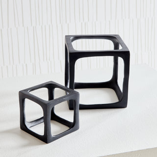 CUBIST SCULPTURES, SET OF 2