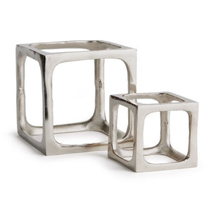 CUBIST SCULPTURES, SET OF 2