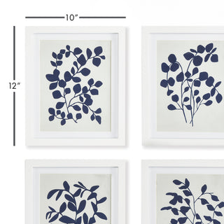 LEAFY VINE PRINTS, SET OF 4