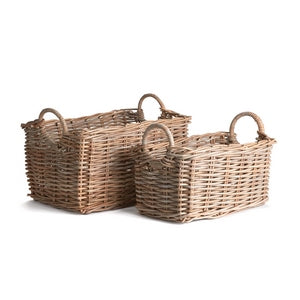 NORMANDY HALO RECTANGULAR BASKETS, SET OF 2