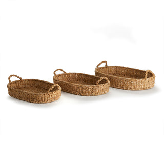 SEAGRASS OVAL TRAYS, SET OF 3