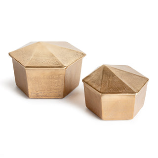 LUCA LIDDED BOXES, SET OF 2