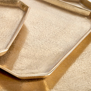 DEZI SQUARE SERVING TRAYS, SET OF 3