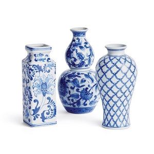 BARCLAY BUTERA DYNASTY ACCENT VASES, SET OF 3