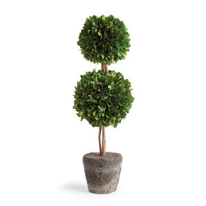 BOXWOOD DOUBLE SPHERE TOPIARY DROP-IN 20"