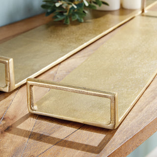 ELORA DECORATIVE NARROW TRAYS, SET OF 2