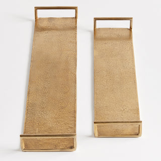 ELORA DECORATIVE NARROW TRAYS, SET OF 2