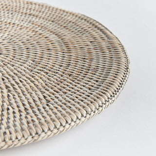 BURMA RATTAN ROUND PLACEMAT