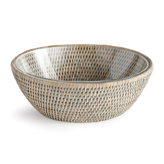 BURMA RATTAN SERVING BOWL 10.75"