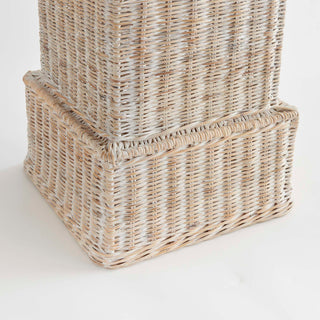 CHARLESTON RATTAN PEDESTAL TALL