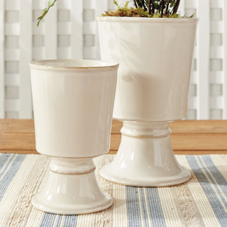 KELCY FOOTED CACHEPOTS, SET OF 2