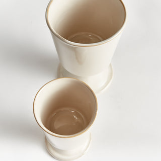 KELCY FOOTED CACHEPOTS, SET OF 2