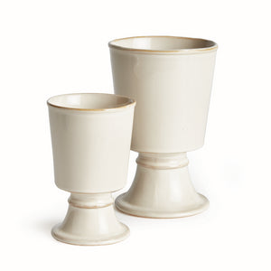 KELCY FOOTED CACHEPOTS, SET OF 2