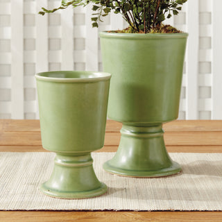 KELCY FOOTED CACHEPOTS, SET OF 2