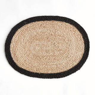 JUTE COIL OVAL PLACEMATS, SET OF 8