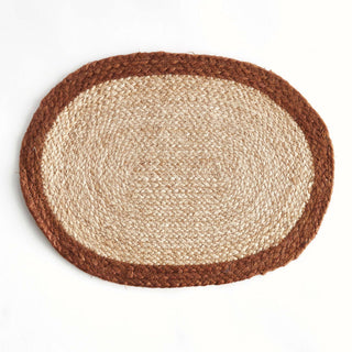 JUTE COIL OVAL PLACEMATS, SET OF 8
