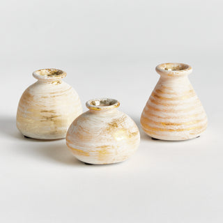 TINSLEY BUD VASES, SET OF 3