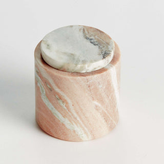 JAQUELINE MARBLE ROUND LIDDED BOX SHORT