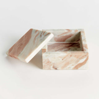 JAQUELINE MARBLE SQUARE LIDDED BOX SHORT