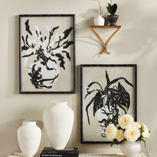 CHINOISERIE NOIR PRINTS, SET OF 4