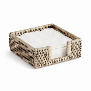 BURMA RATTAN SQUARE COCKTAIL NAPKIN HOLDER