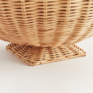 CHARLESTON RATTAN FOOTED BOWL