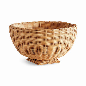 CHARLESTON RATTAN FOOTED BOWL SMALL