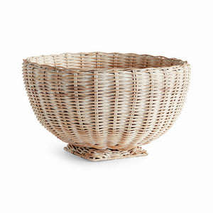 CHARLESTON RATTAN FOOTED BOWL SMALL