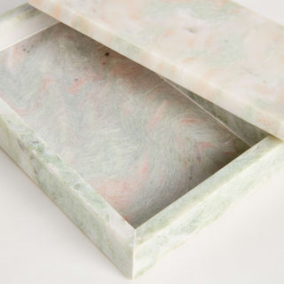 JOHANNA MARBLE LIDDED BOXES, SET OF 2