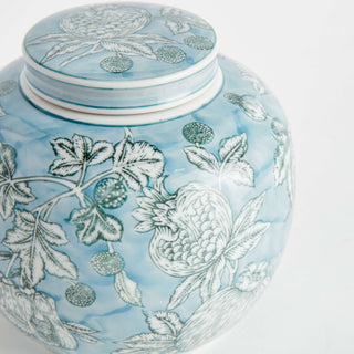 POMEGRANATE SKETCH LIDDED JAR