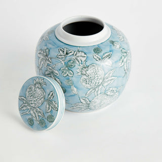 POMEGRANATE SKETCH LIDDED JAR