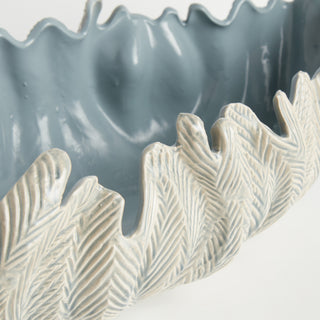 WINSLOW DECORATIVE OVAL BOWL - LIGHT BLUE