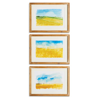 EUROPEAN LANDSCAPE PRINTS, SET OF 3