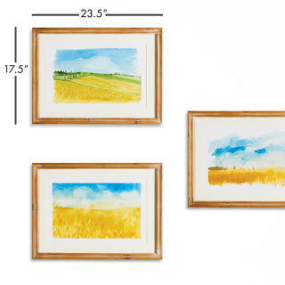 EUROPEAN LANDSCAPE PRINTS, SET OF 3