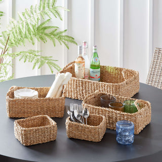 SEAGRASS HOSTESS BASKETS, SET OF 5