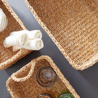 SEAGRASS HOSTESS BASKETS, SET OF 5