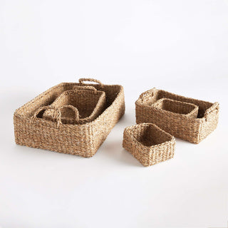 SEAGRASS HOSTESS BASKETS, SET OF 5