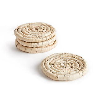 DATE LEAF COASTERS, SET OF 4