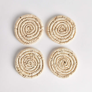 DATE LEAF COASTERS, SET OF 4