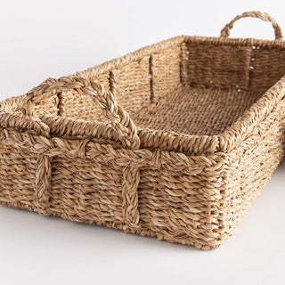 SEAGRASS LONG RECTANGULAR TRAYS, SET OF 2
