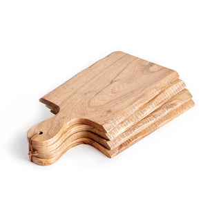 LIVE EDGE MINI SERVING BOARDS, SET OF 4
