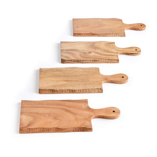 LIVE EDGE MINI SERVING BOARDS, SET OF 4