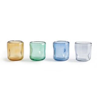 DIMPLE TUMBLERS, SET OF 4